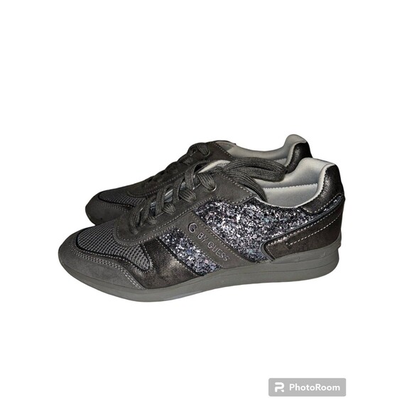 Guess glitter grey sneakers size 6.5 - Picture 1 of 6
